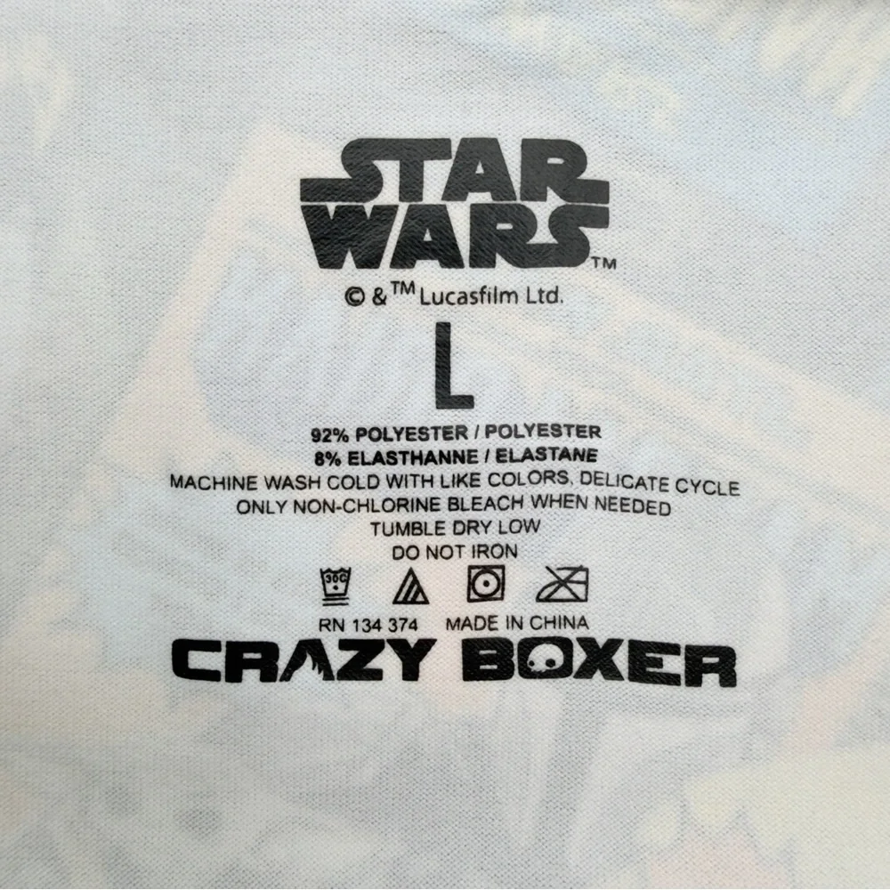 Star Wars The Mandalorian Crazy Boxer Briefs Mens Large Underwear Disney NWT New